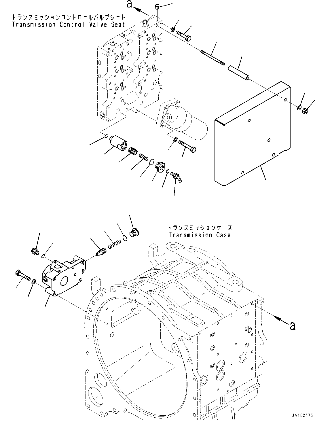 Komatsu parts book diagram for WA800-8E0 S/N 84001-UP: TORQUE CONVERTER AND TRANSMISSION, VALVE(#83001-)