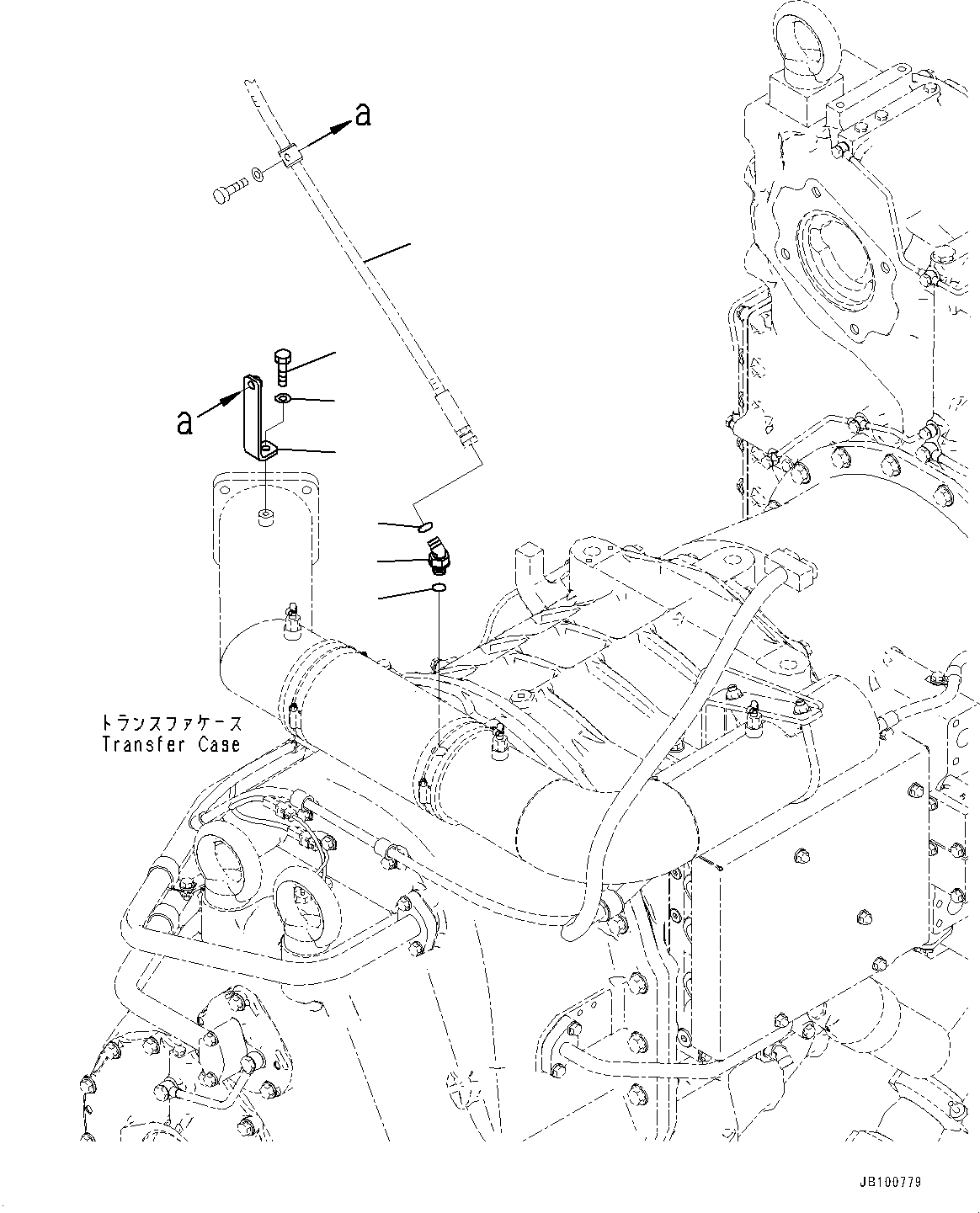 Komatsu parts book diagram for WA800-8E0 S/N 84001-UP: TORQUE CONVERTER AND TRANSMISSION, MOUNTING (5/8)(#83001-)