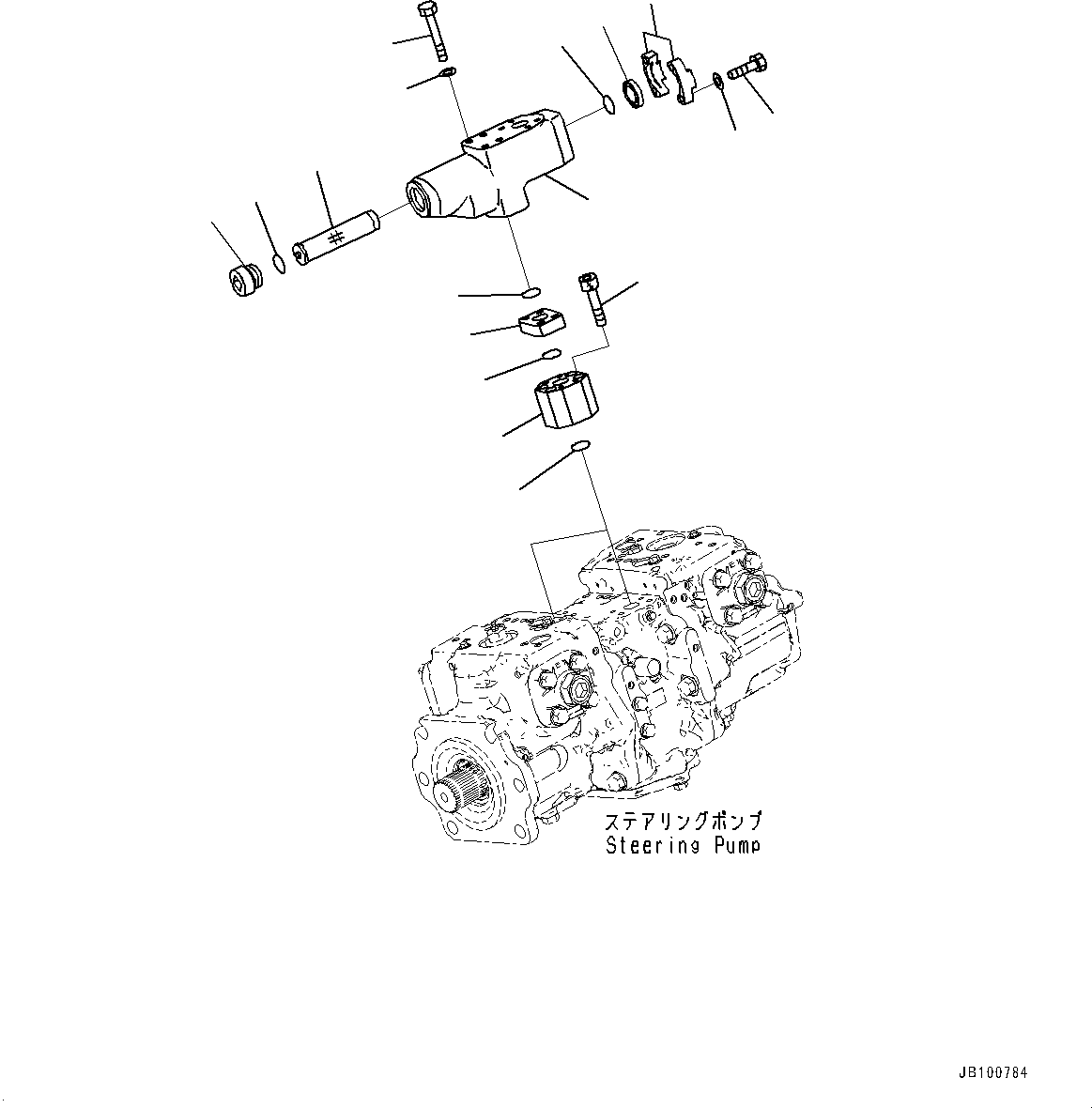 Komatsu parts book diagram for WA800-8E0 S/N 84001-UP: TORQUE CONVERTER AND TRANSMISSION, INLINE FILTER (2/2)(#83001-83004)