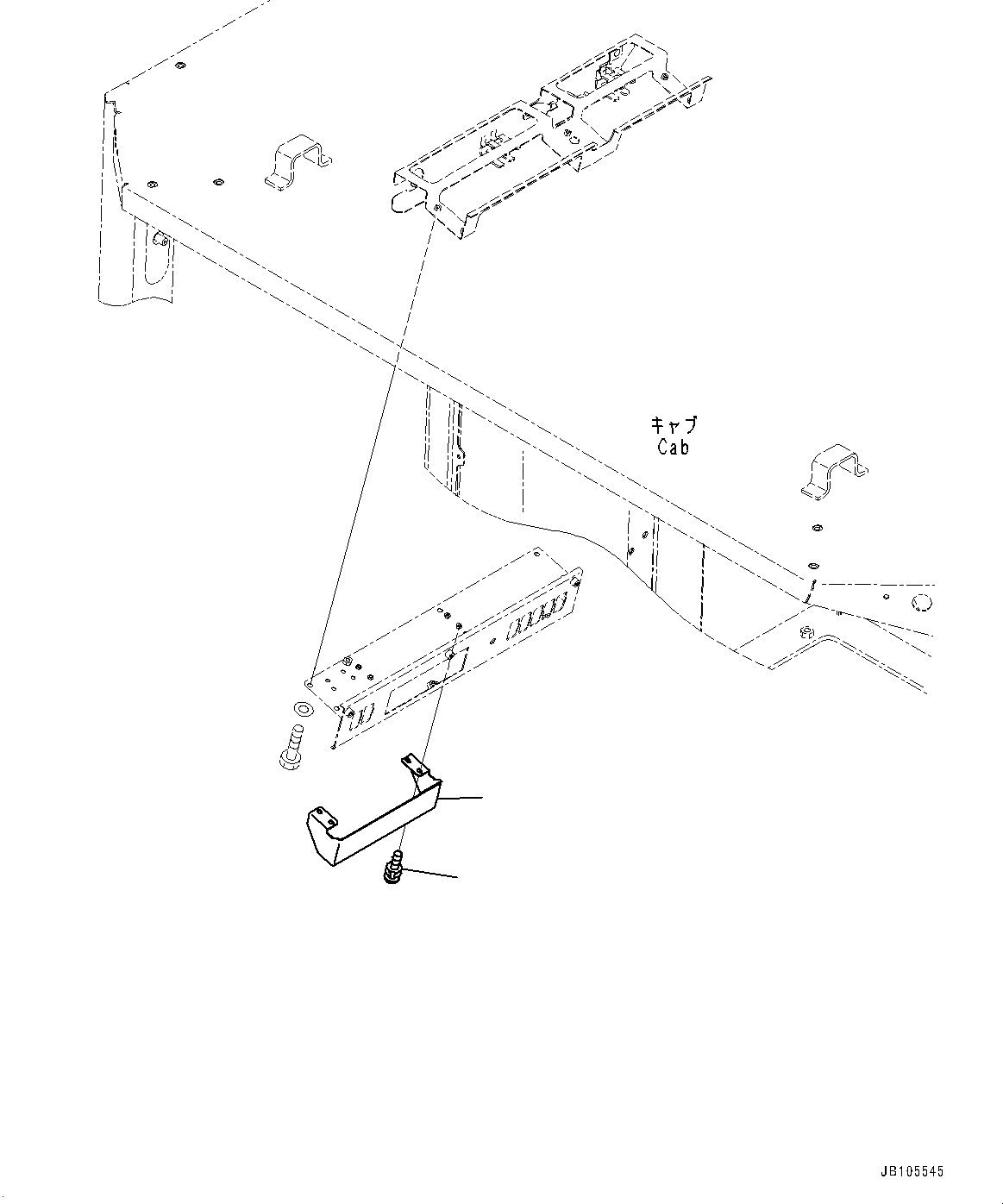 Komatsu parts book diagram for WA800-8E0 S/N 84001-UP: RADIO, RADIO LESS (1/2)(#84001-)