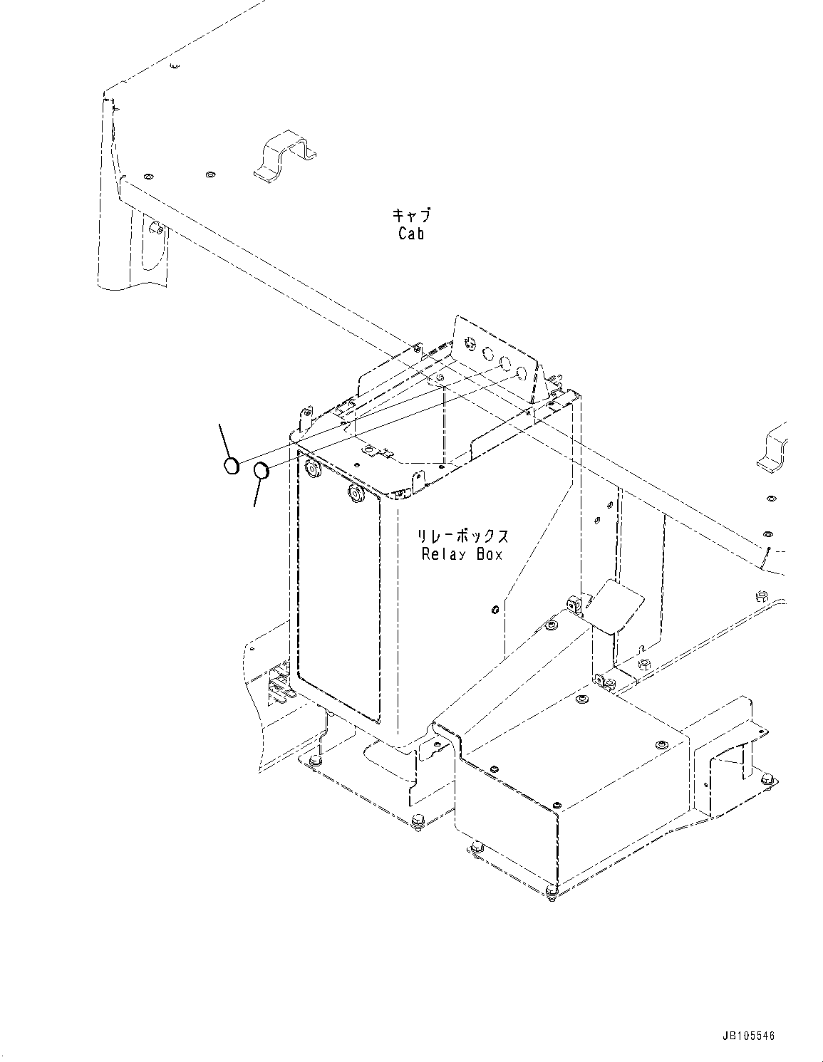 Komatsu parts book diagram for WA800-8E0 S/N 84001-UP: RADIO, RADIO LESS (2/2)(#84001-)