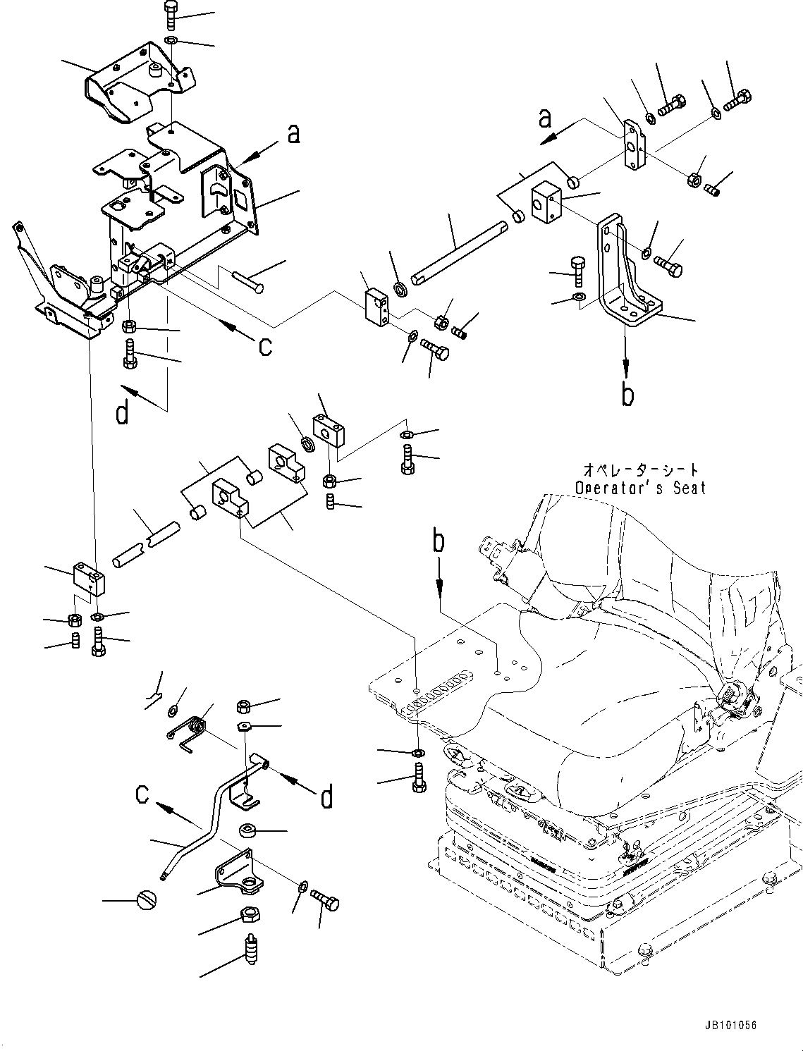 Komatsu parts book diagram for WA800-8E0 S/N 84001-UP: CONSOLE R.H., CONSOLE SLIDER(#84001-)