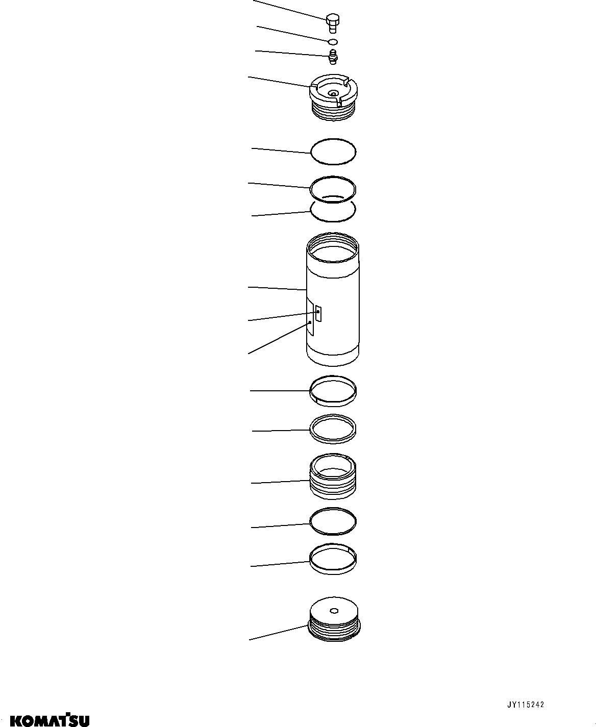 Komatsu parts book diagram for WA800-8E0 S/N 84001-UP: BRAKE CONTROL, INNER PARTS, ACCUMULATOR, R2 TYPE (1/2) (FRONT BRAKE)(#83021-)