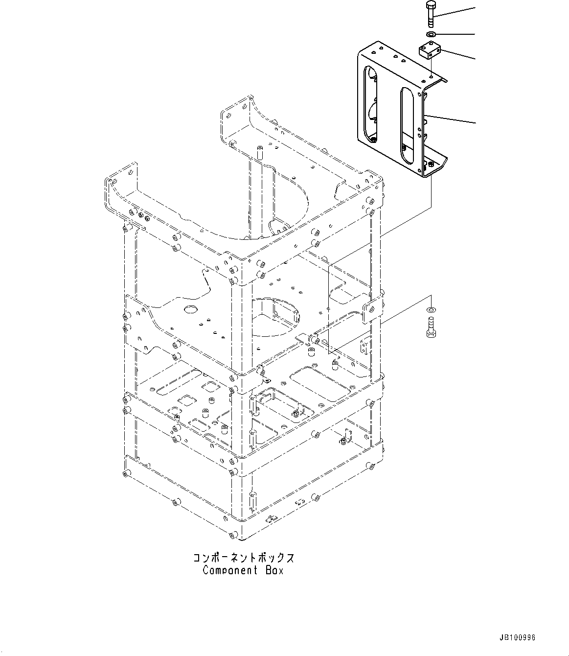 Komatsu parts book diagram for WA800-8E0 S/N 84001-UP: BRAKE CONTROL, BRACKET (3/6)(#83001-)