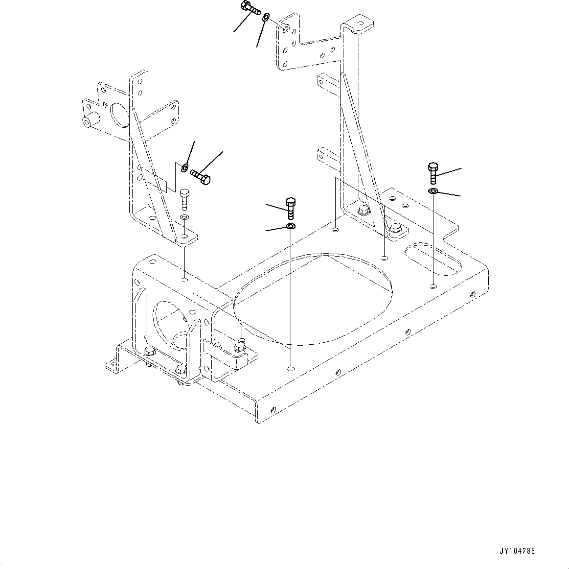 Komatsu parts book diagram for WA800-8E0 S/N 84001-UP: BRAKE CONTROL, PARTS FOR LESS AUTO GREASE PUMP (2/2)(#83001-)