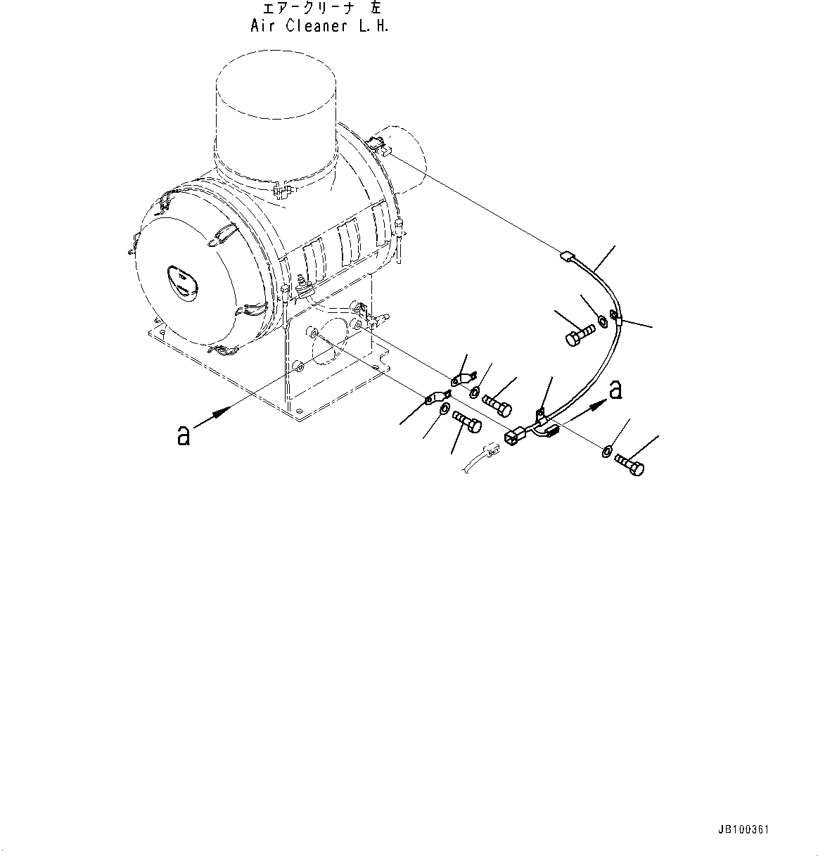 Komatsu parts book diagram for WA800-8E0 S/N 84001-UP: BULKHEAD, WIRING HARNESS (2/5) (WITH KOMVISION, WITHOUT RADAR)(#83001-)