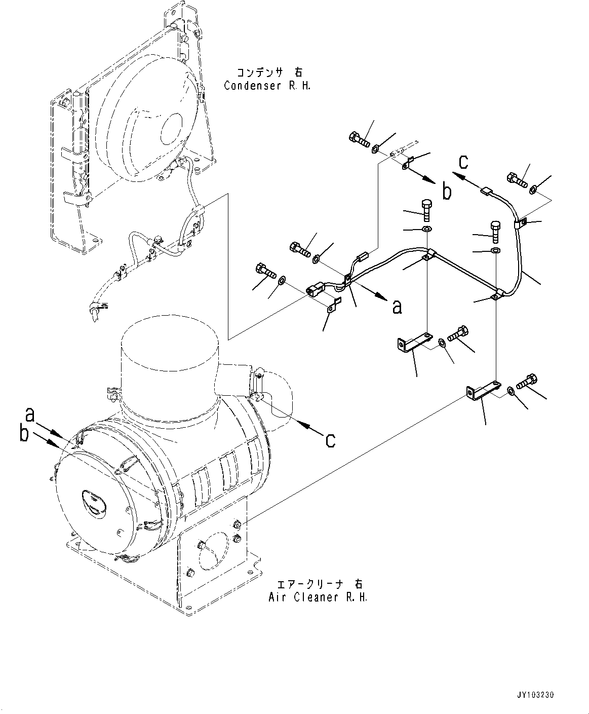 Komatsu parts book diagram for WA800-8E0 S/N 84001-UP: BULKHEAD, WIRING HARNESS (4/5)(#83001-)