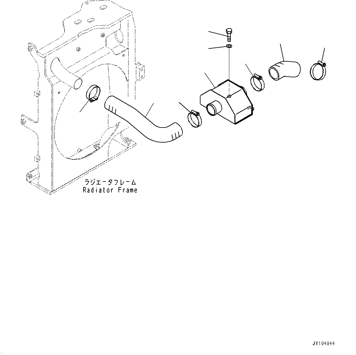 Komatsu parts book diagram for PC25MR-5 S/N 26001-UP: ENGINE RELATED PARTS, CHAMBER(#25001-25294)