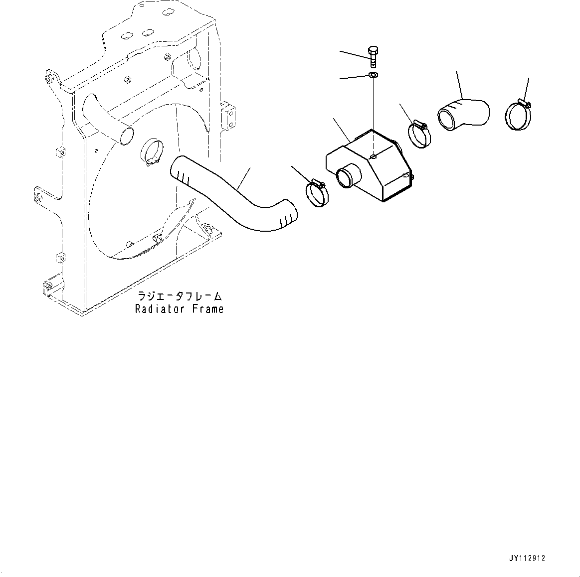 Komatsu parts book diagram for PC25MR-5 S/N 26001-UP: ENGINE RELATED PARTS, CHAMBER(#25295-)