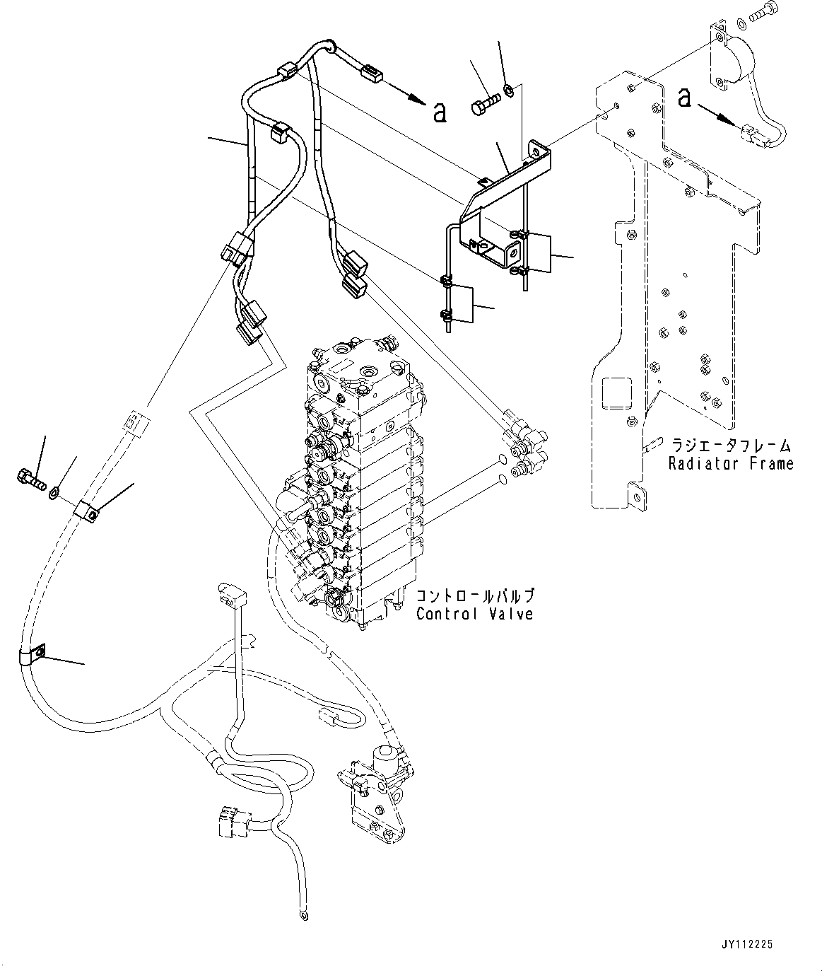 Komatsu parts book diagram for PC25MR-5 S/N 26001-UP: TRAVEL ALARM HARNESS, (#26001-)