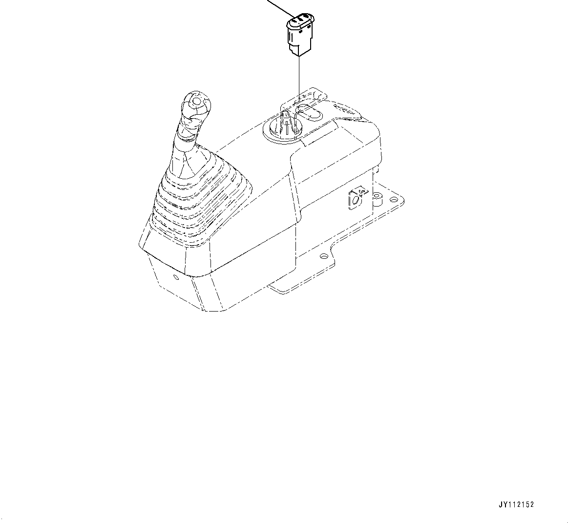 Komatsu parts book diagram for PC25MR-5 S/N 26001-UP: TRAVEL ALARM CANCEL SWITCH, (#26001-)