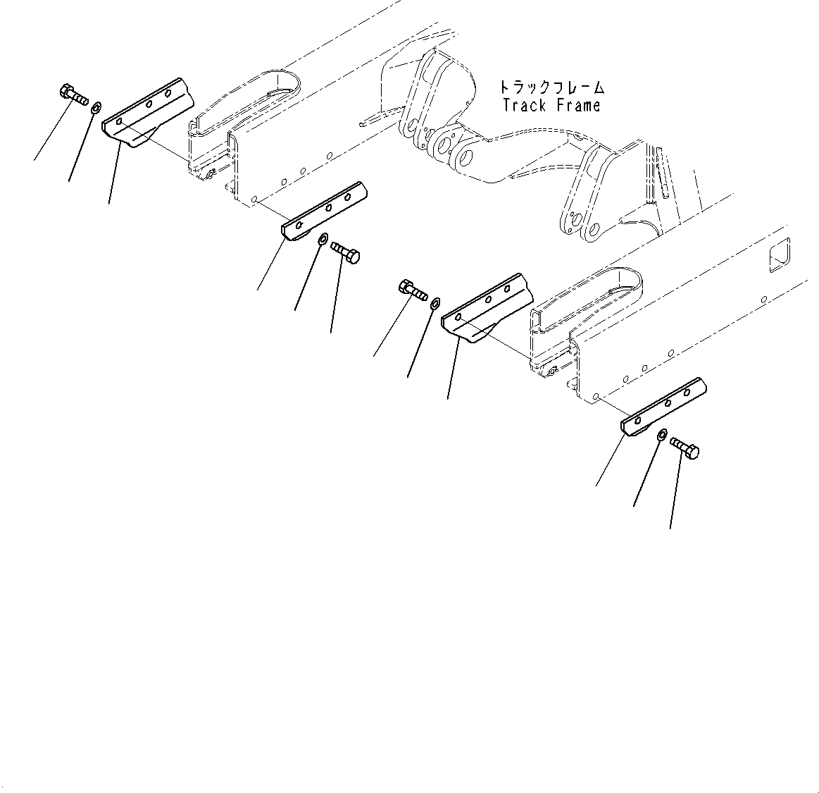 Komatsu parts book diagram for PC25MR-5 S/N 26001-UP: TRACK SHOE ASSEMBLY, TRACK GUARD(#25001-)