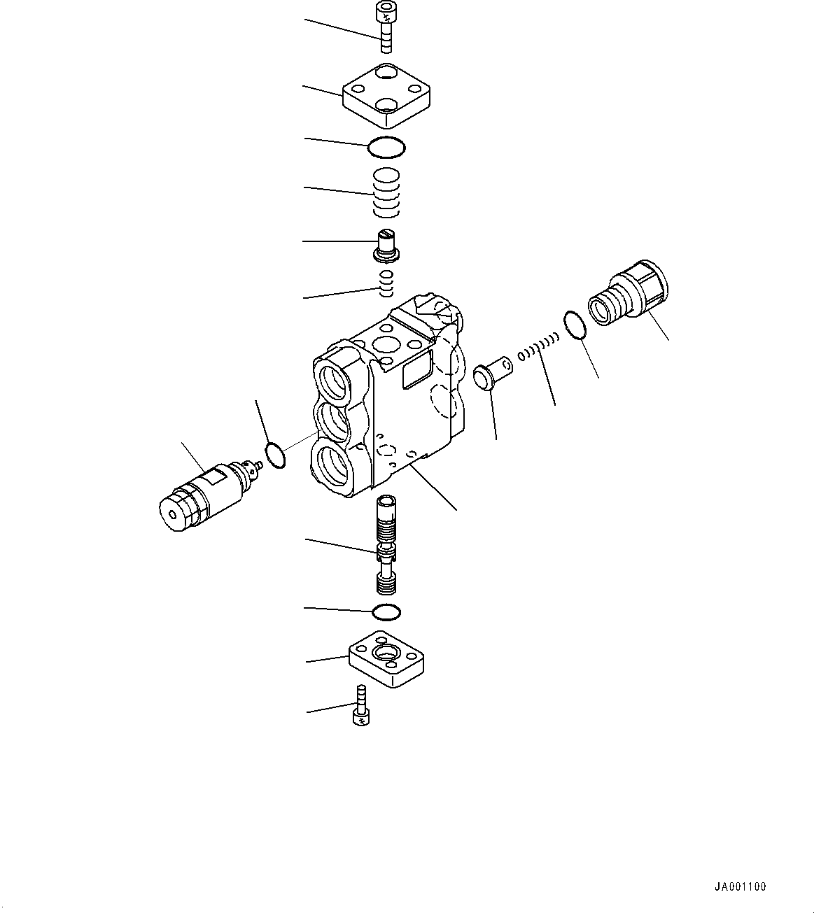 Komatsu parts book diagram for PC25MR-5 S/N 26001-UP: ARM CRANE UNIT, ANTI-DROP VALVE (1/2)(#26001-)