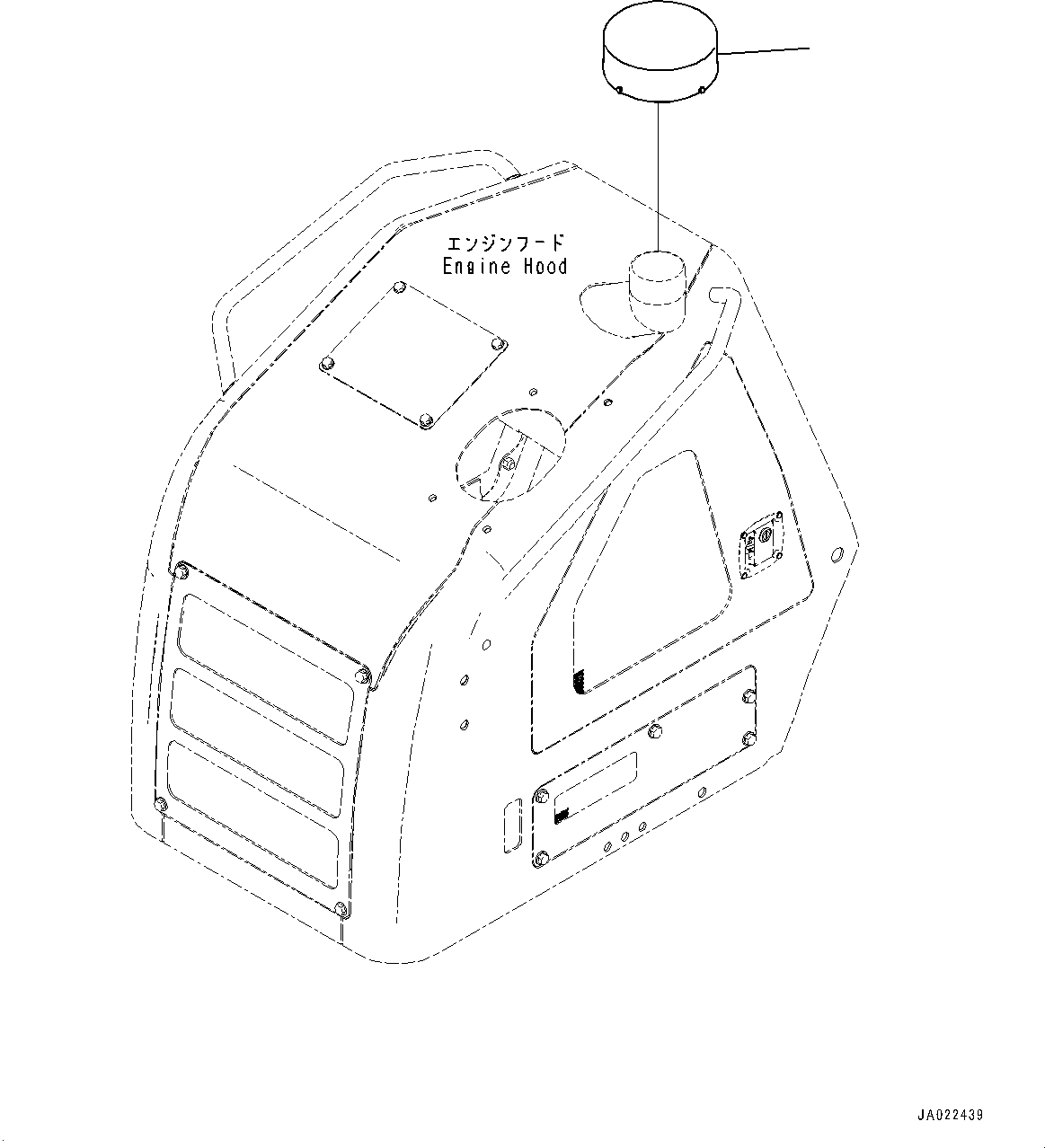 Komatsu parts book diagram for D39PXI-24 S/N 110001-UP: AIR CLEANER, PRE-CLEANER (AIR INTAKE PIPE WITH AUTOMATIC EJECT PRE-CLEANER)(#95001-)