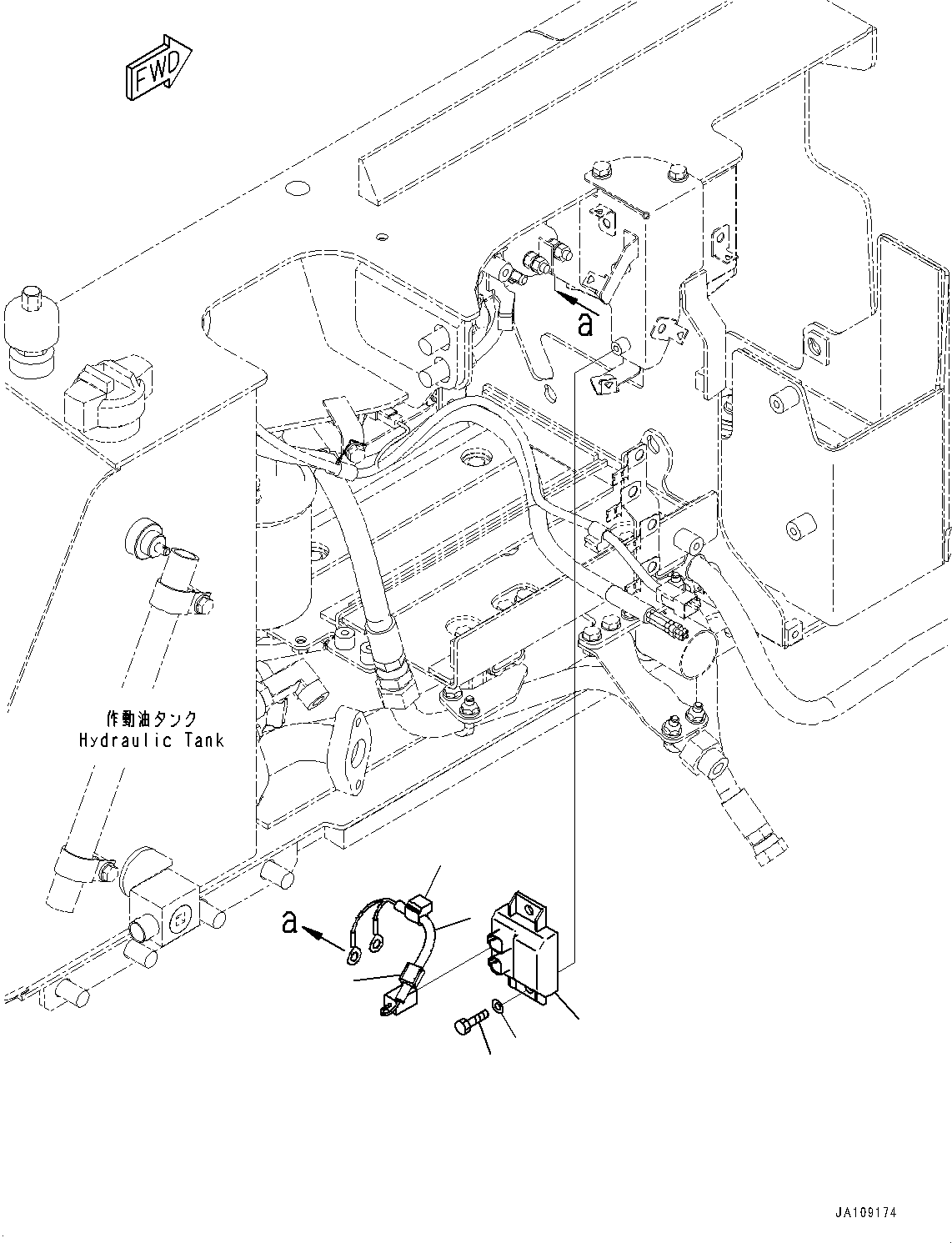 Komatsu parts book diagram for D39PXI-24 S/N 110001-UP: ELECTRIC WIRING HARNESS, WIRING HARNESS (3/3)(#100001-)