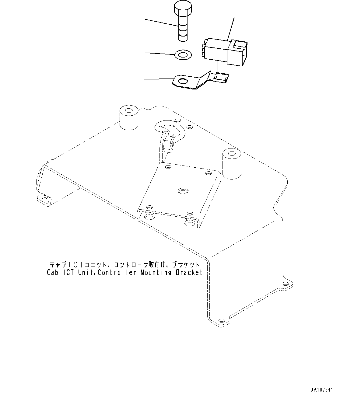 Komatsu parts book diagram for D39PXI-24 S/N 110001-UP: PARTS FOR LESS TRANSCEIVER, (#100001-100031)