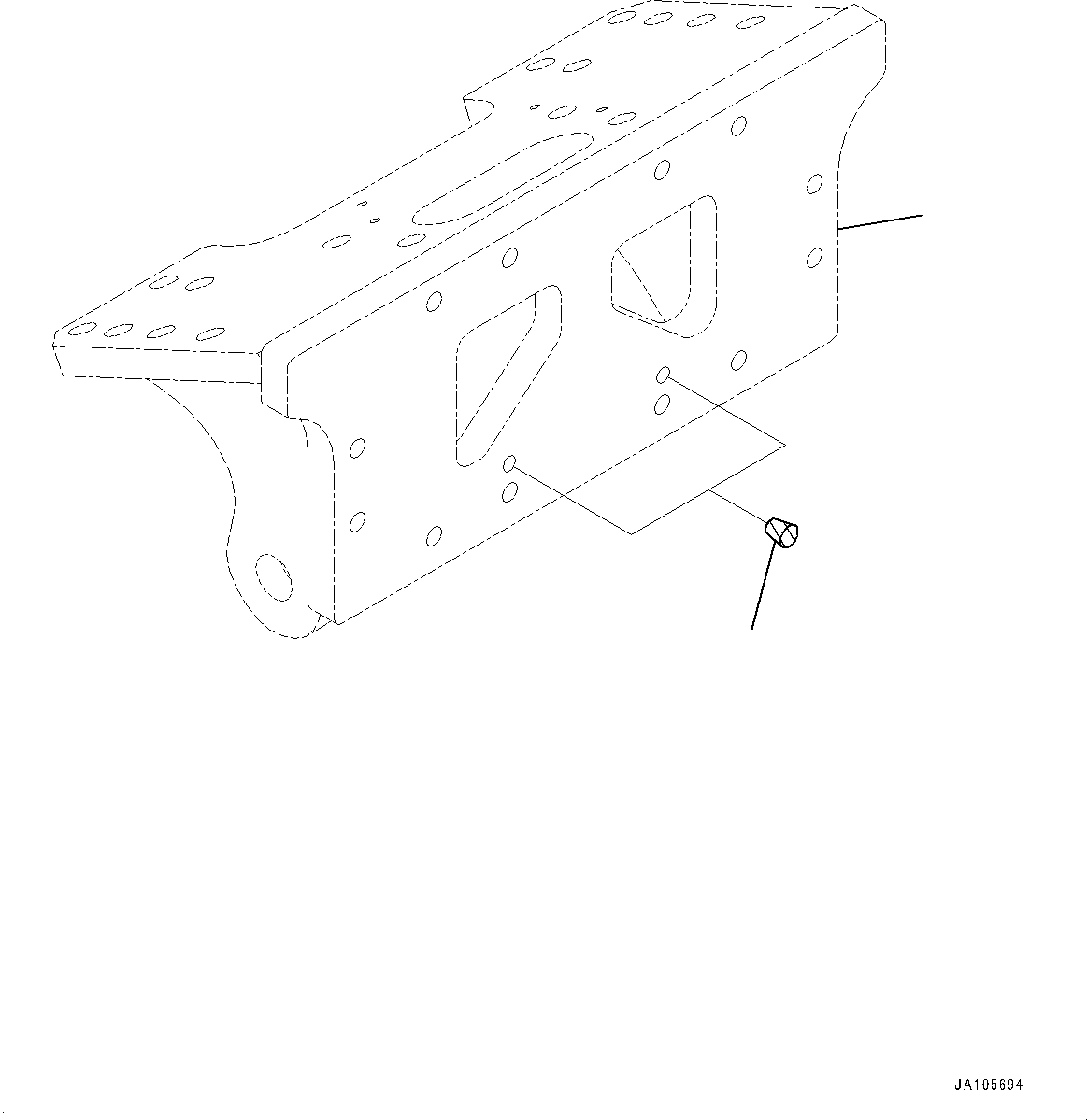 Komatsu parts book diagram for D39PXI-24 S/N 110001-UP: PLUG, (#95001-)