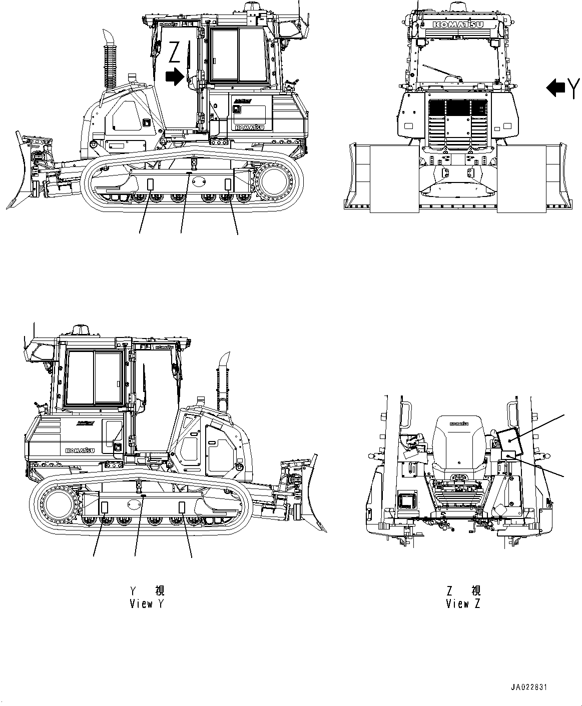 Komatsu parts book diagram for D39PXI-24 S/N 110001-UP: BALANCING MARK, (#95001-)