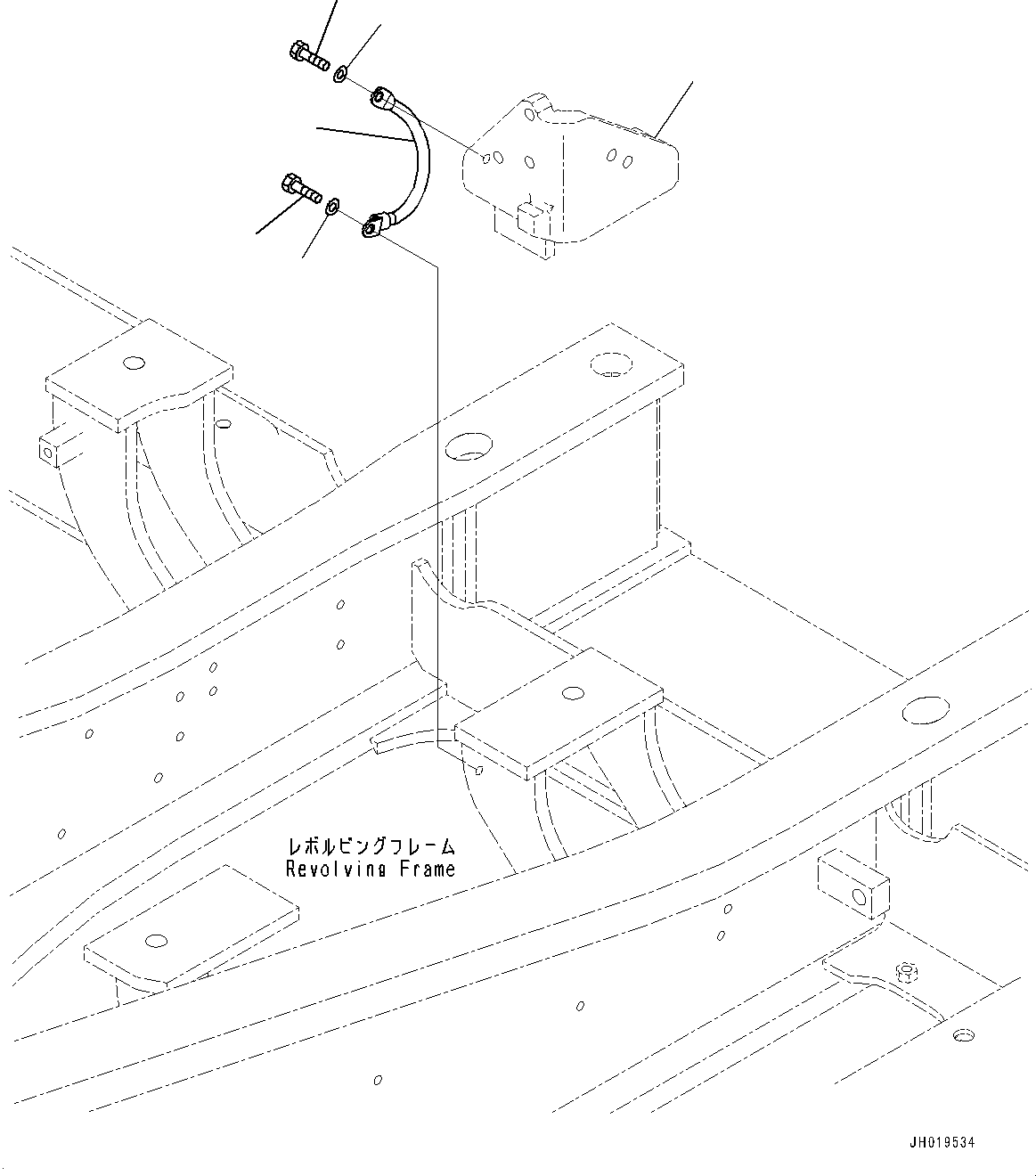 Komatsu parts book diagram for PC170LC-11 S/N 37001-UP: ELECTRIC WIRING HARNESS, CABLE(#35001-)