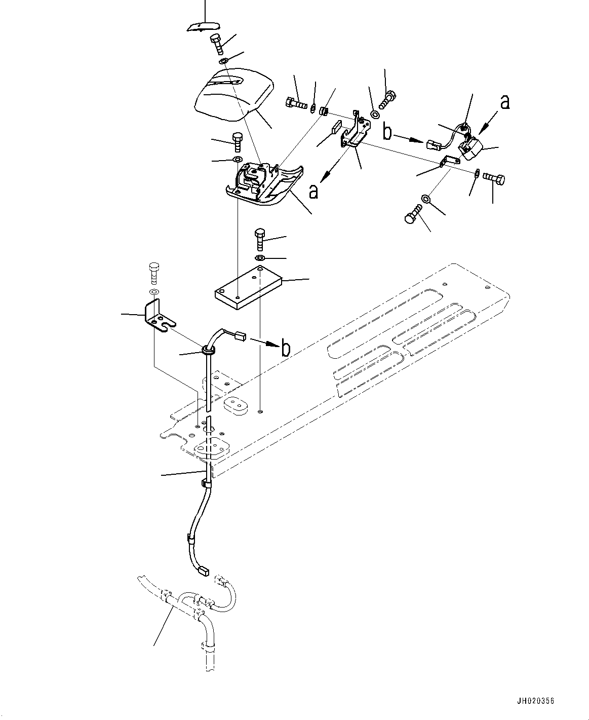 Komatsu parts book diagram for PC170LC-11 S/N 37001-UP: REARVIEW CAMERA, L.H.(#35337-)