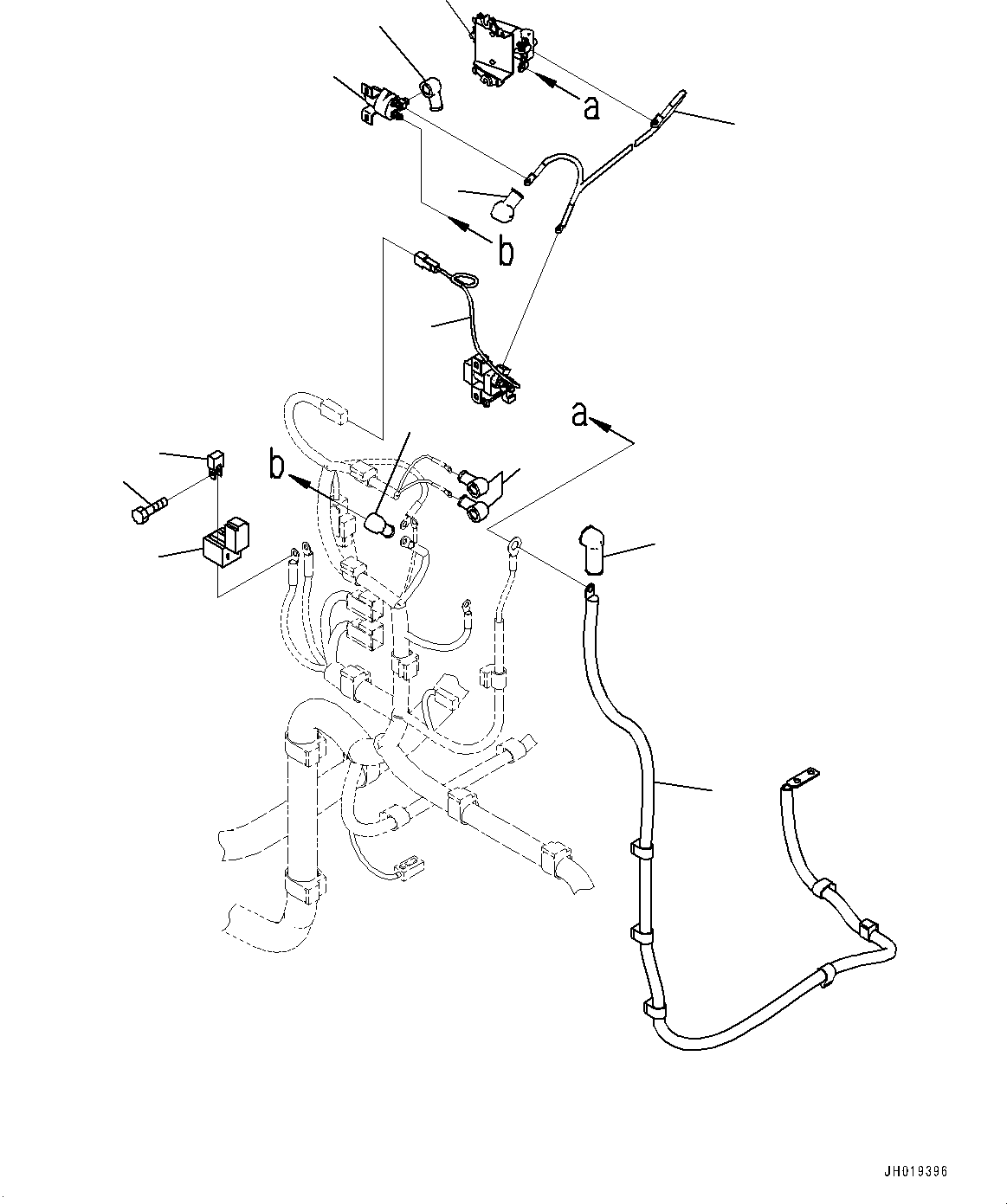 Komatsu parts book diagram for PC170LC-11 S/N 37001-UP: WIRING HARNESS, (2/3) (WITHOUT KOMVISION)(#37001-)