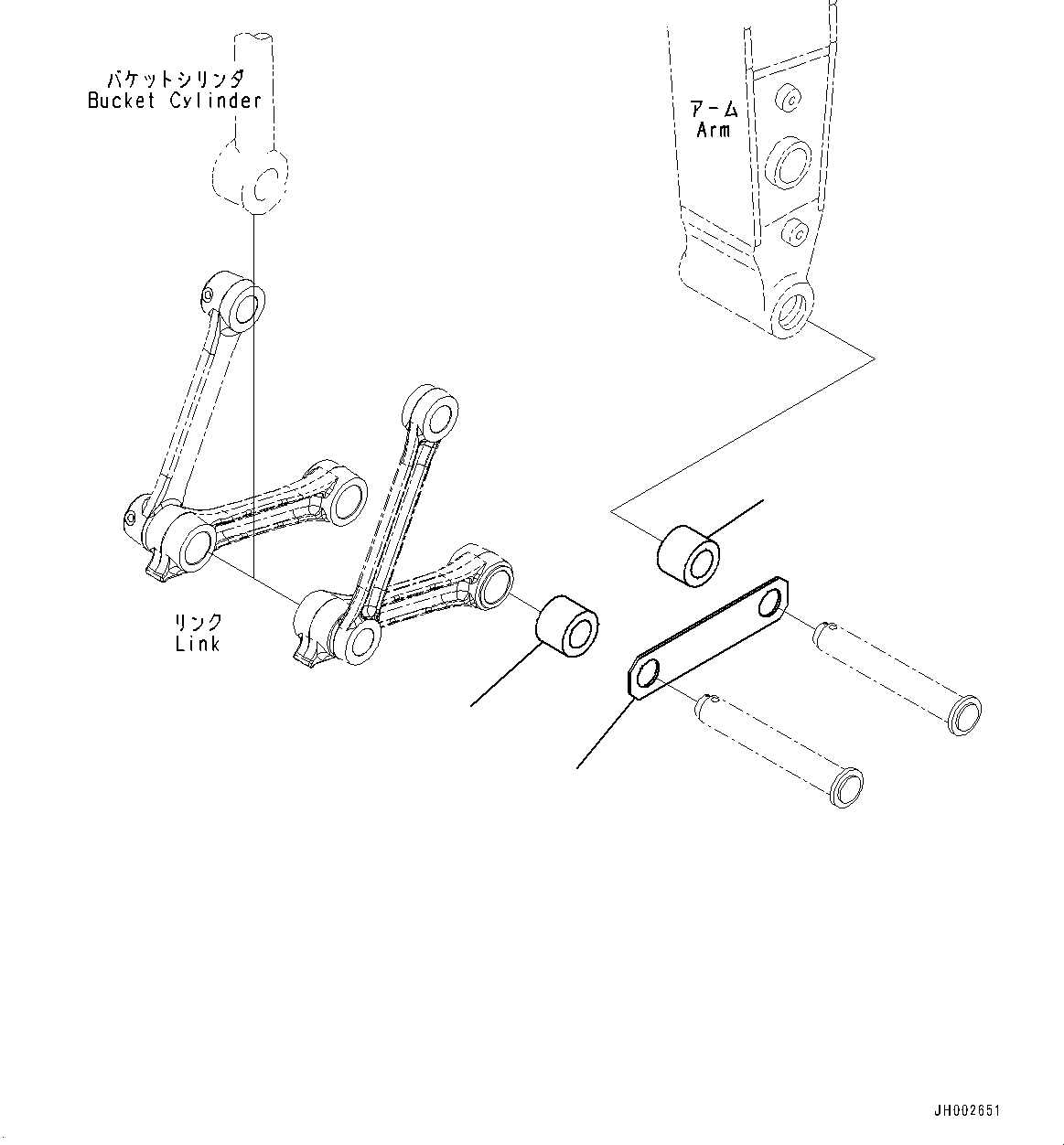 Komatsu parts book diagram for PC170LC-11 S/N 37001-UP: SHIPPING PARTS, (#35001-)
