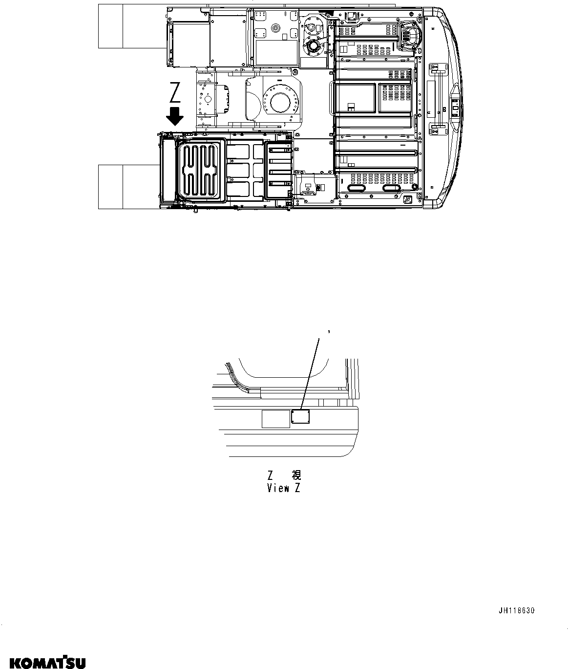 Komatsu parts book diagram for PC170LC-11 S/N 37001-UP: NAME PLATE, (#37001-)