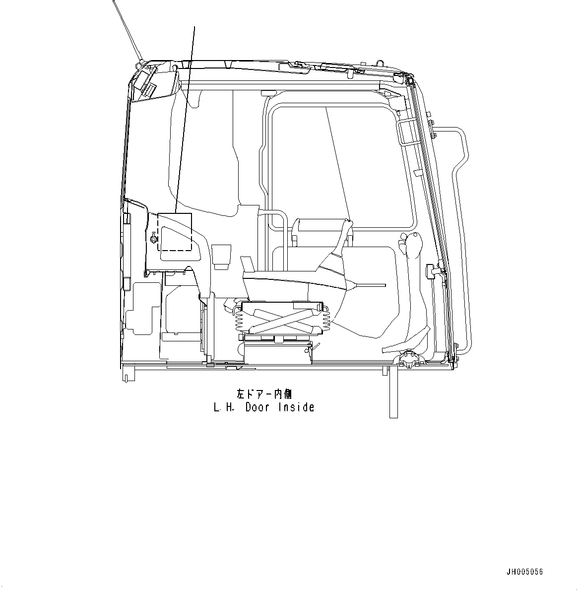 Komatsu parts book diagram for PC170LC-11 S/N 37001-UP: LUBRICATION CHART, (#37001-)