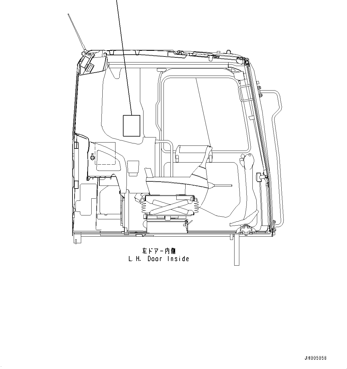 Komatsu parts book diagram for PC170LC-11 S/N 37001-UP: LIFTING CAPACITY CHART, (HEAVY COUNTERWEIGHT)(#35001-)