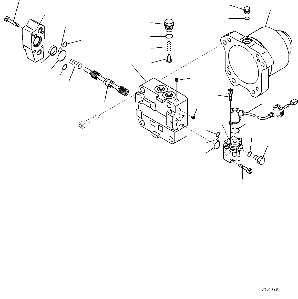 Komatsu parts book diagram for PC490LC-11 S/N 87001-UP (For KAL): COOLING SYSTEM, FAN MOTOR (1/3)(#85153-)