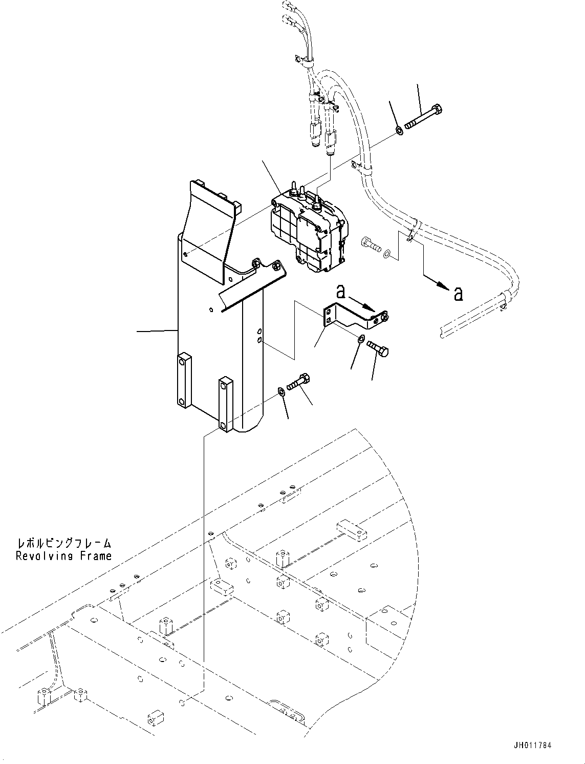 Komatsu parts book diagram for PC490LC-11 S/N 87001-UP (For KAL): DEF PIPING, SUPPLY MODULE MOUNTING(#85112-)