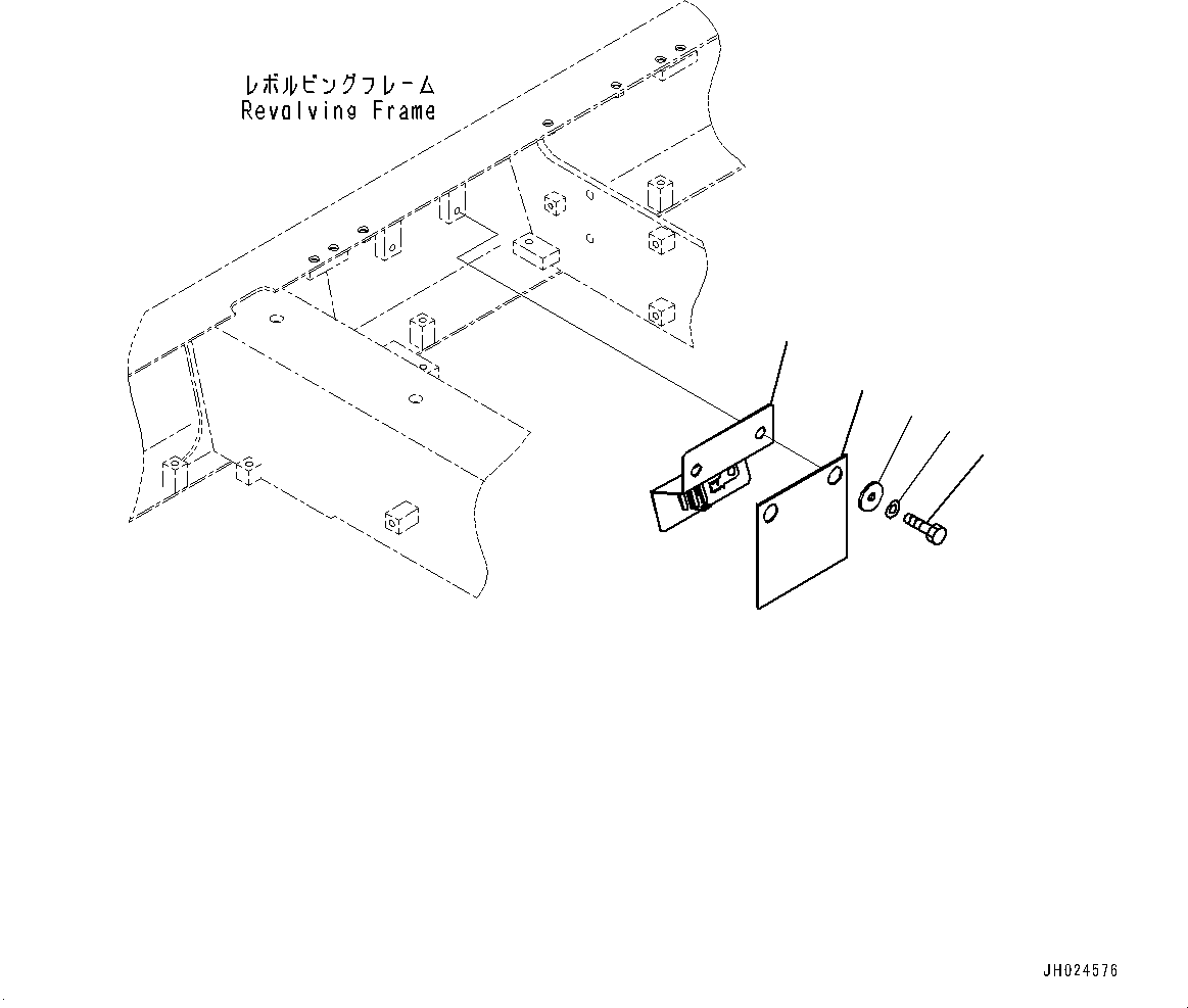 Komatsu parts book diagram for PC490LC-11 S/N 87001-UP (For KAL): REFUELING PUMP, BRACKET(#85001-)