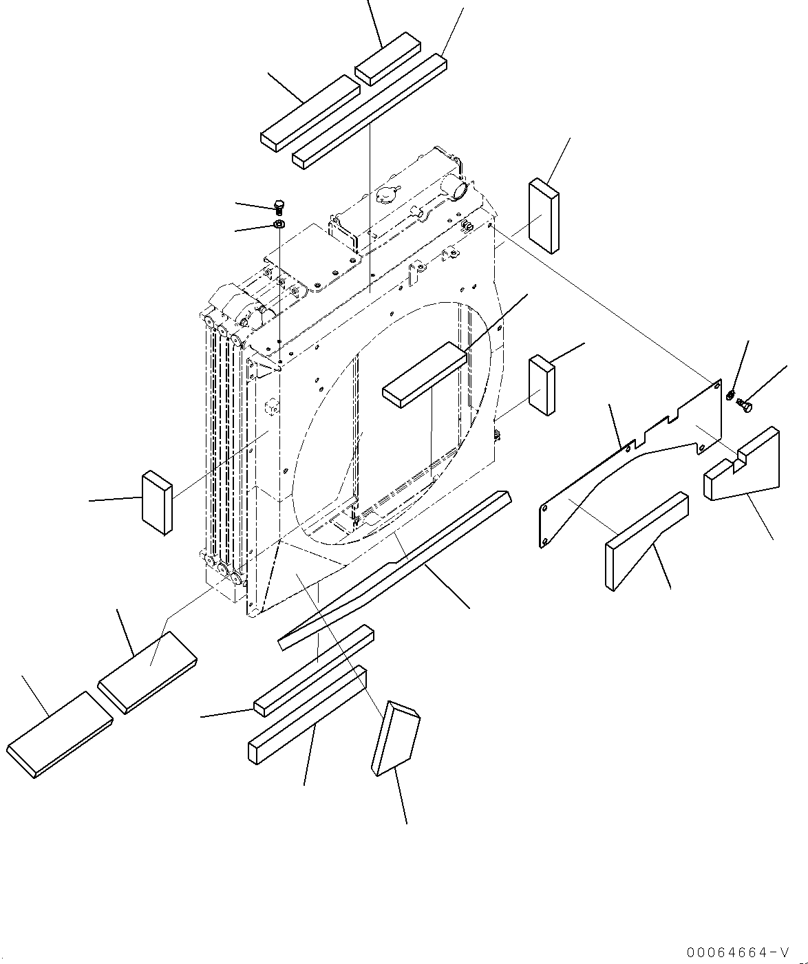 Komatsu parts book diagram for PC450LC-8R S/N 79001-UP: COOLING SYSTEM, SHEET(#75001-)