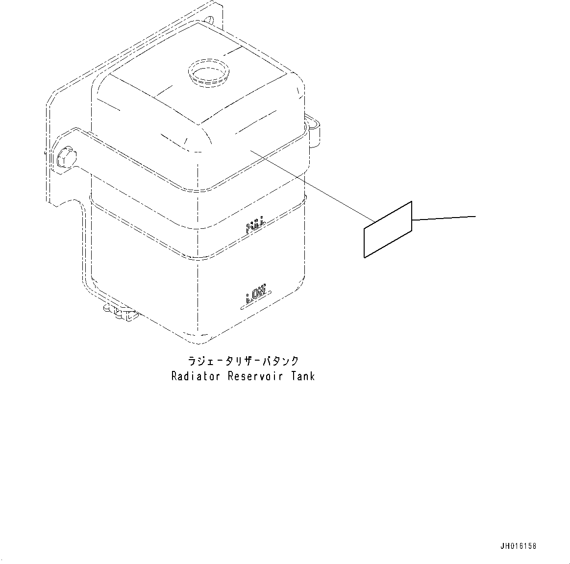 Komatsu parts book diagram for PC450LC-8R S/N 79001-UP: COOLANT DECAL, (#75100-)