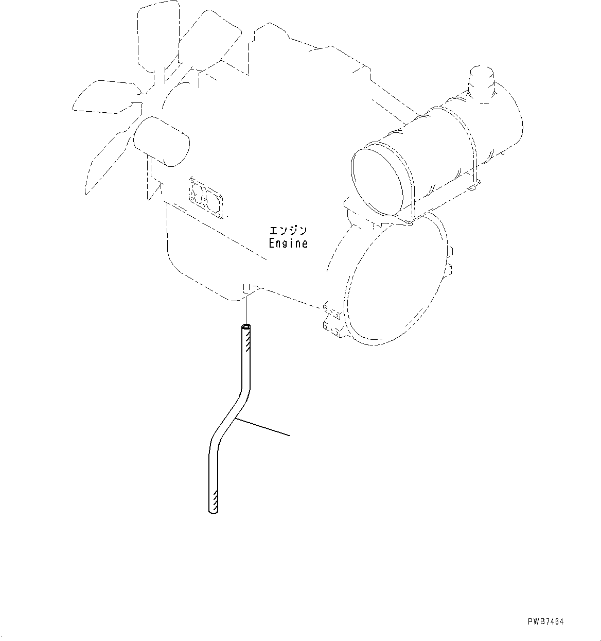 Komatsu parts book diagram for PC450LC-8R S/N 79001-UP: FLUSHING PARTS AND ENGINE DRAIN HOSE, (1/2)(#75686-)