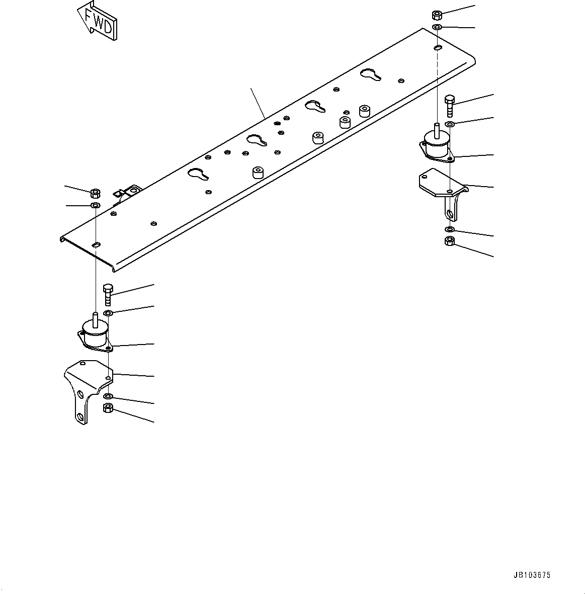 Komatsu parts book diagram for HD785-7 S/N 37001-UP: REAR COMBINATION LAMP AND BACKUP ALARM, BRACKET(#30001-)