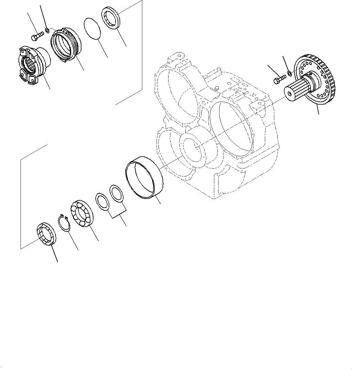 Komatsu parts book diagram for HD785-7 S/N 37001-UP: TORQUE CONVERTER AND TRANSMISSION, INPUT SHAFT(#30001-)