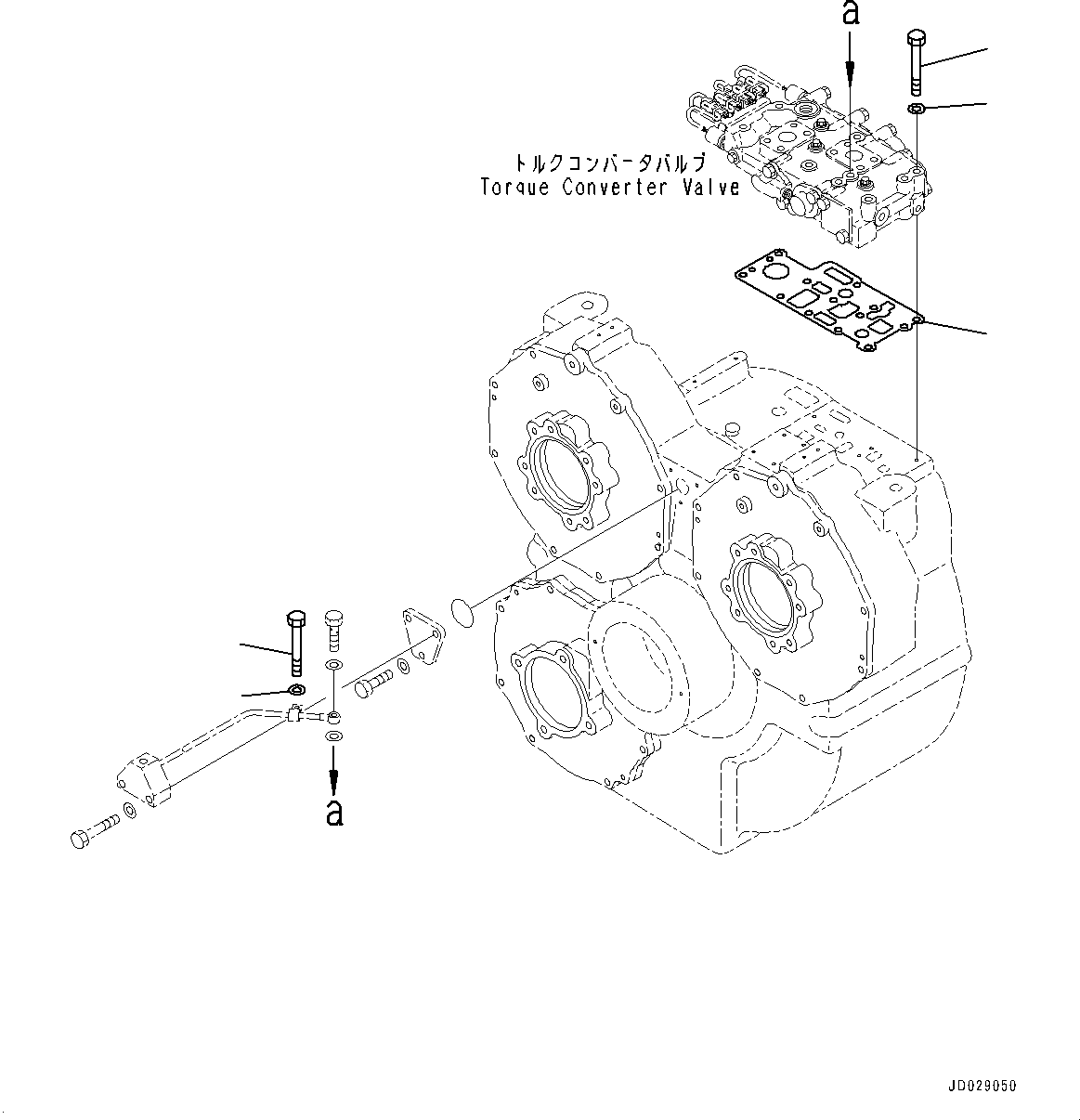 Komatsu parts book diagram for HD785-7 S/N 37001-UP: TORQUE CONVERTER AND TRANSMISSION, MOUNTING (2/3)(#30001-)