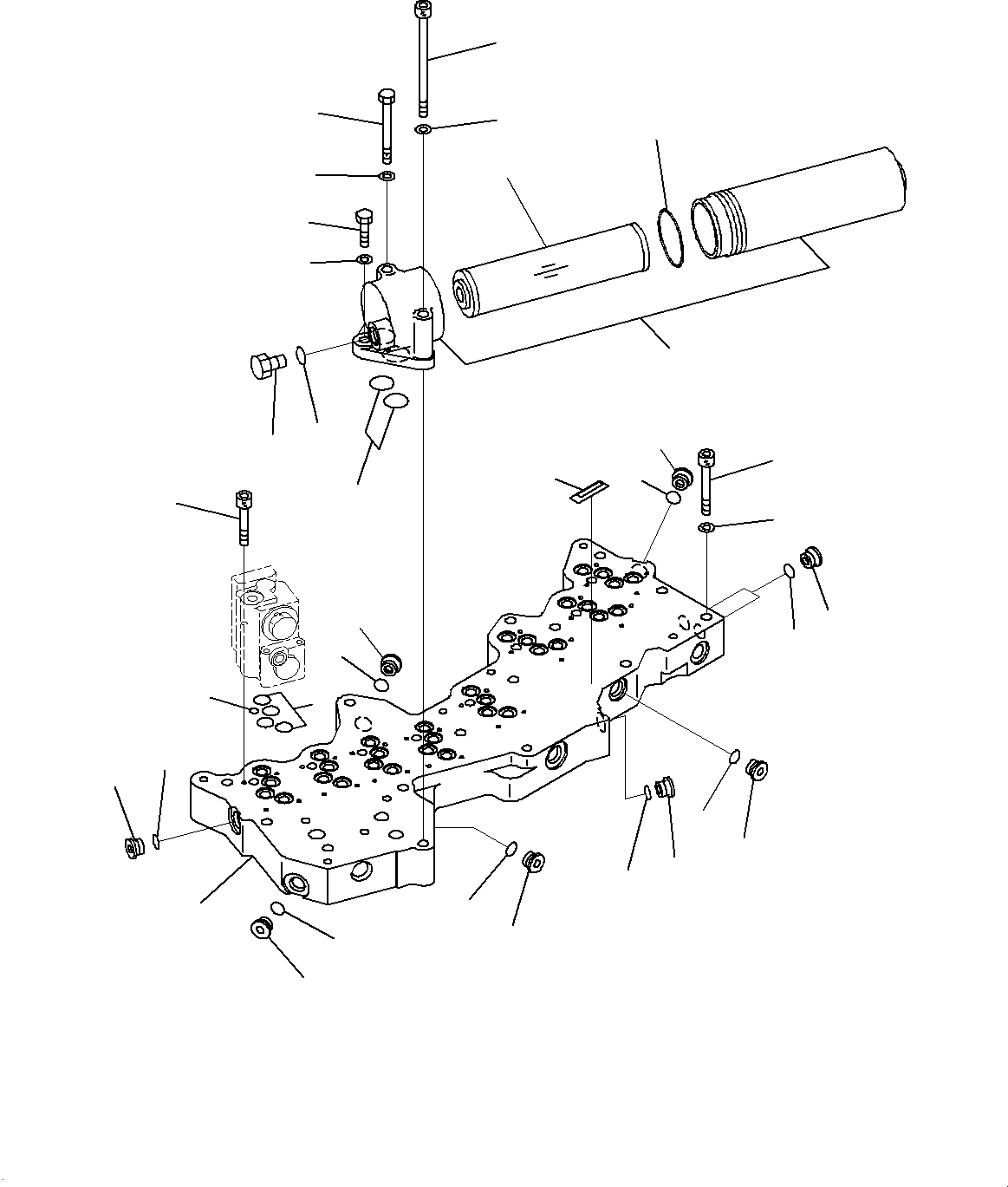 Komatsu parts book diagram for HD785-7 S/N 37001-UP: TORQUE CONVERTER AND TRANSMISSION, TRANSMISSION CONTROL VALVE (2/2)(#30001-)