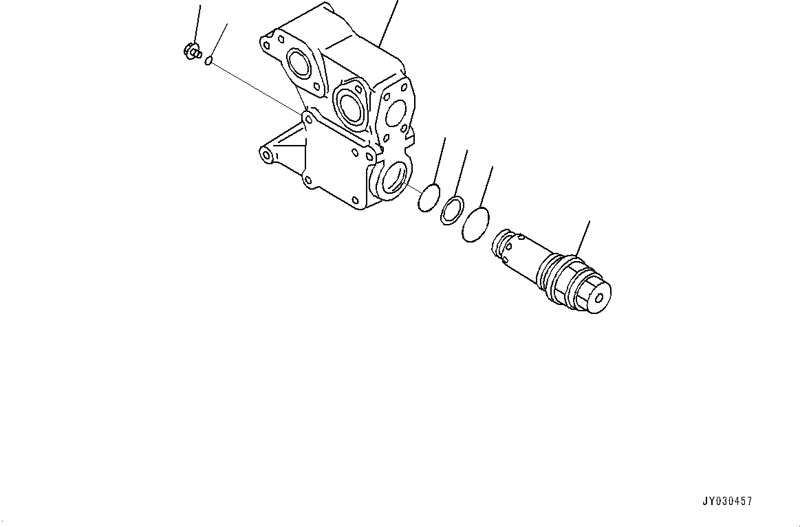 Komatsu parts book diagram for HD785-7 S/N 37001-UP: HYDRAULIC TANK, HOIST VALVE (1/3)(#30001-)