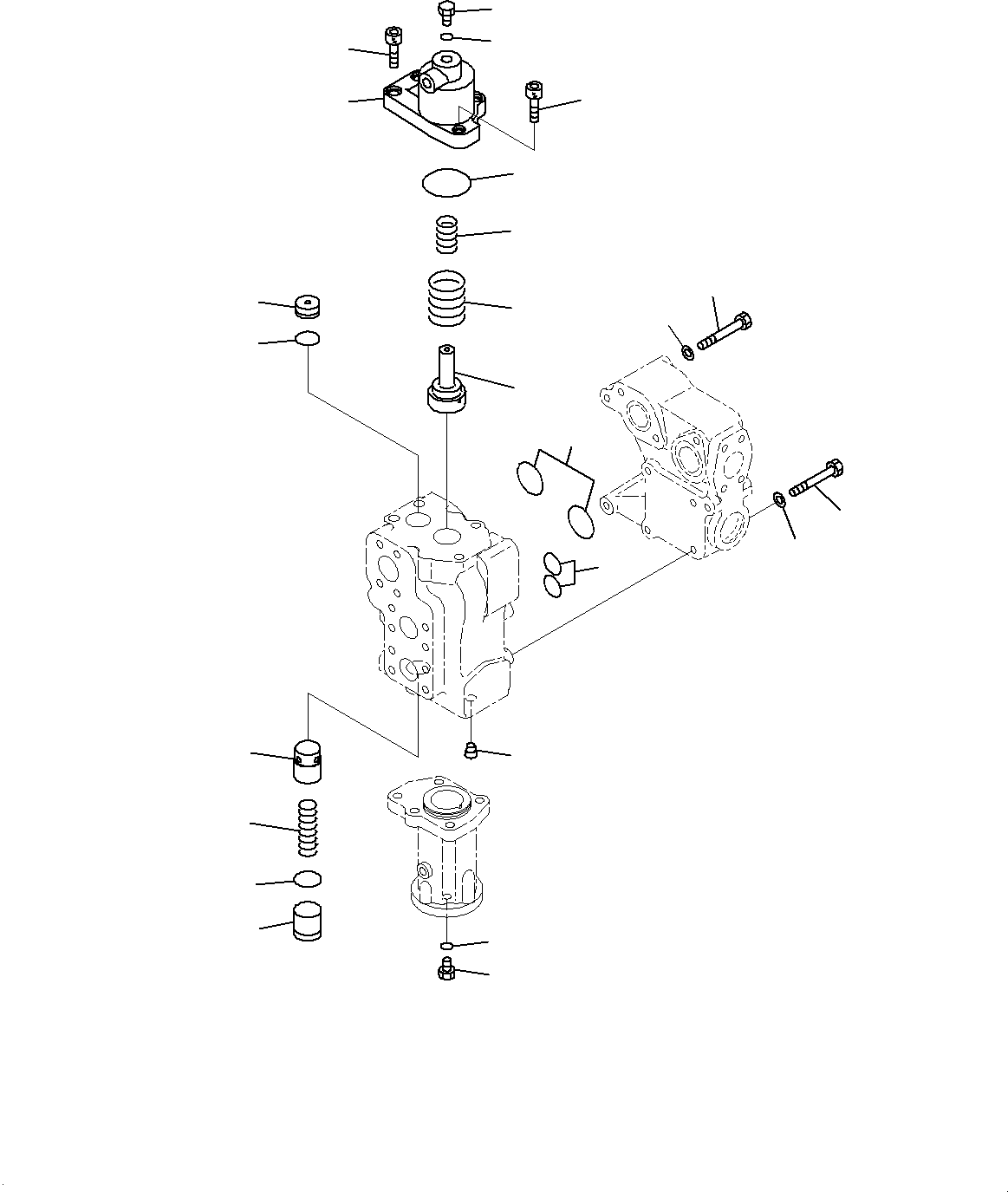 Komatsu parts book diagram for HD785-7 S/N 37001-UP: HYDRAULIC TANK, HOIST VALVE (3/3)(#30001-)