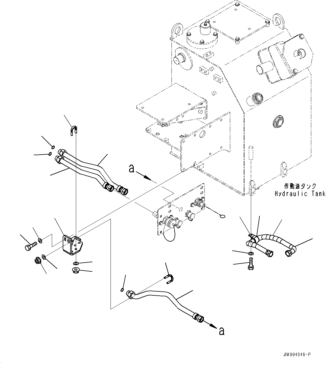 Komatsu parts book diagram for HD785-7 S/N 37001-UP: HYDRAULIC TANK, QUICK CHARGE RELATED PARTS (2/2)(#30349-)