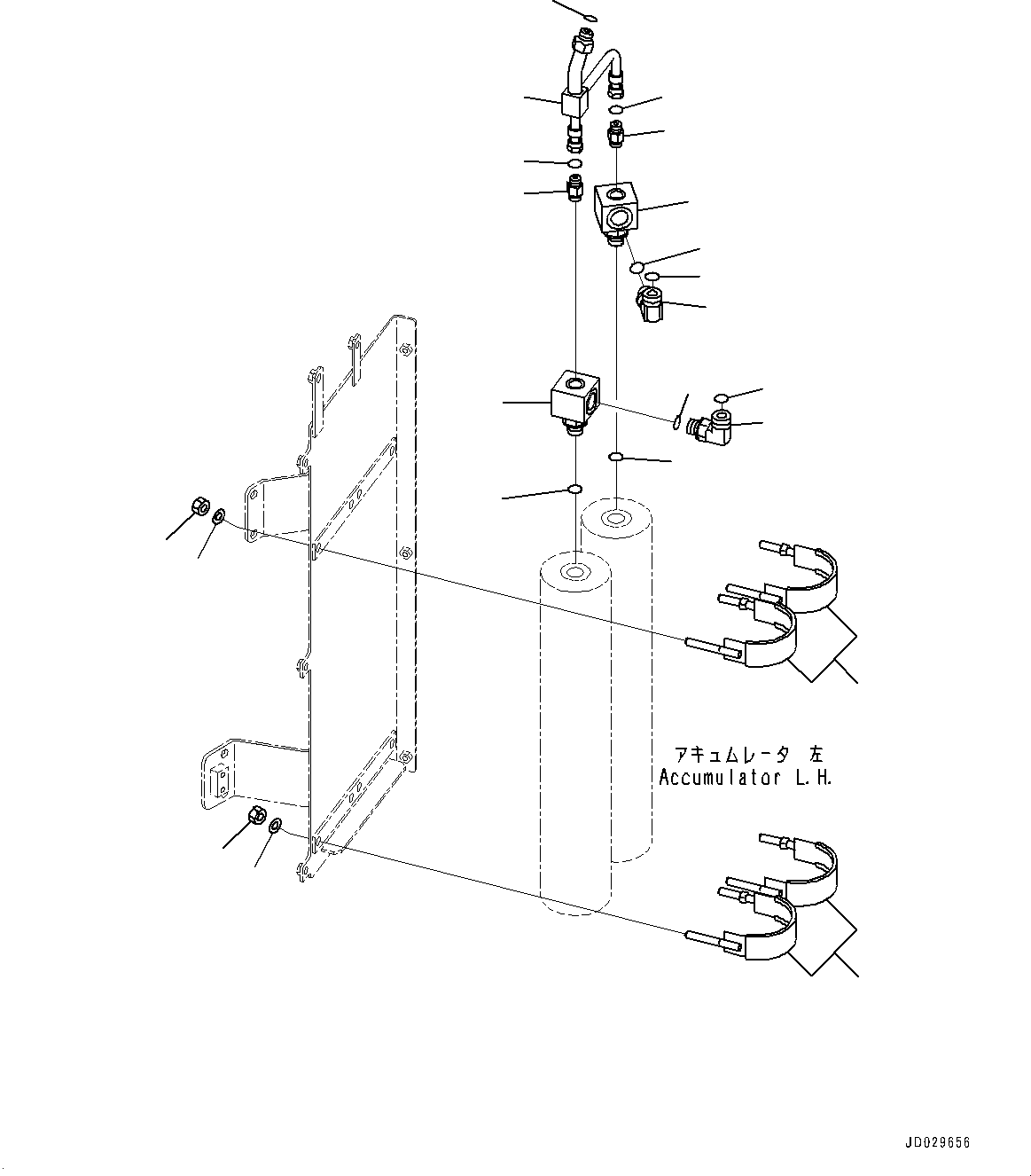 Komatsu parts book diagram for HD785-7 S/N 37001-UP: ACCUMULATOR, ACCUMULATOR RELATED PARTS (2/2)(#31800-)