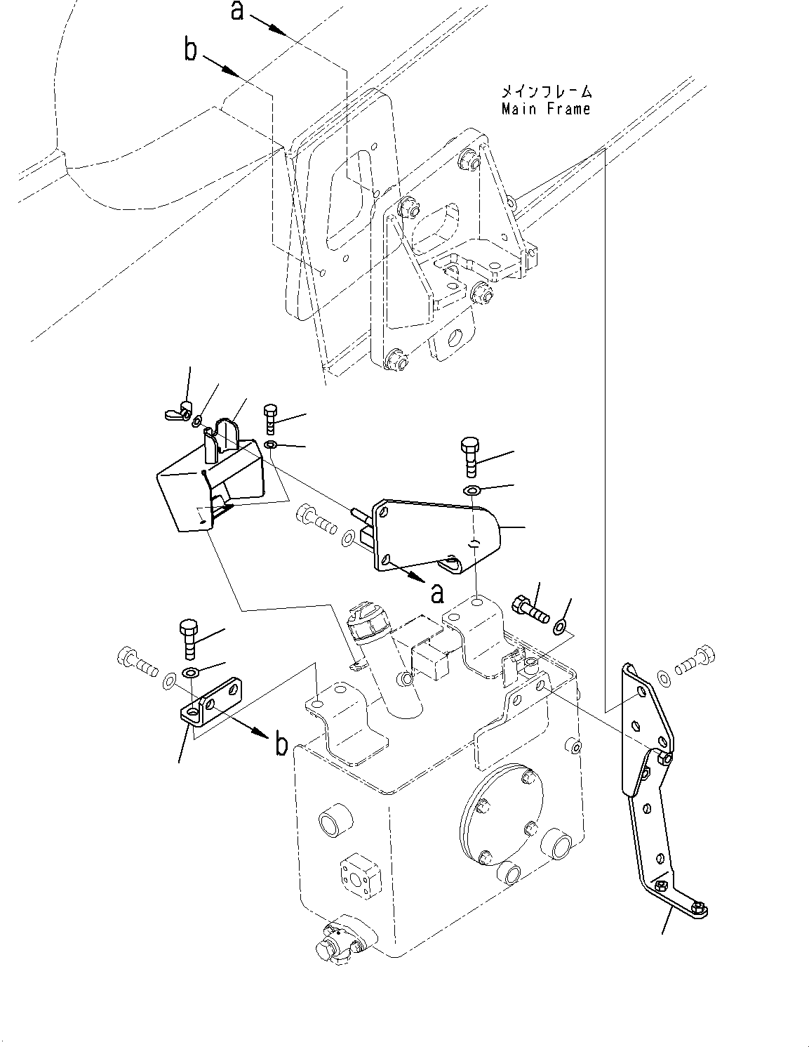 Komatsu parts book diagram for HD785-7 S/N 37001-UP: BRAKE PIPING, MOUNTING(#30001-)