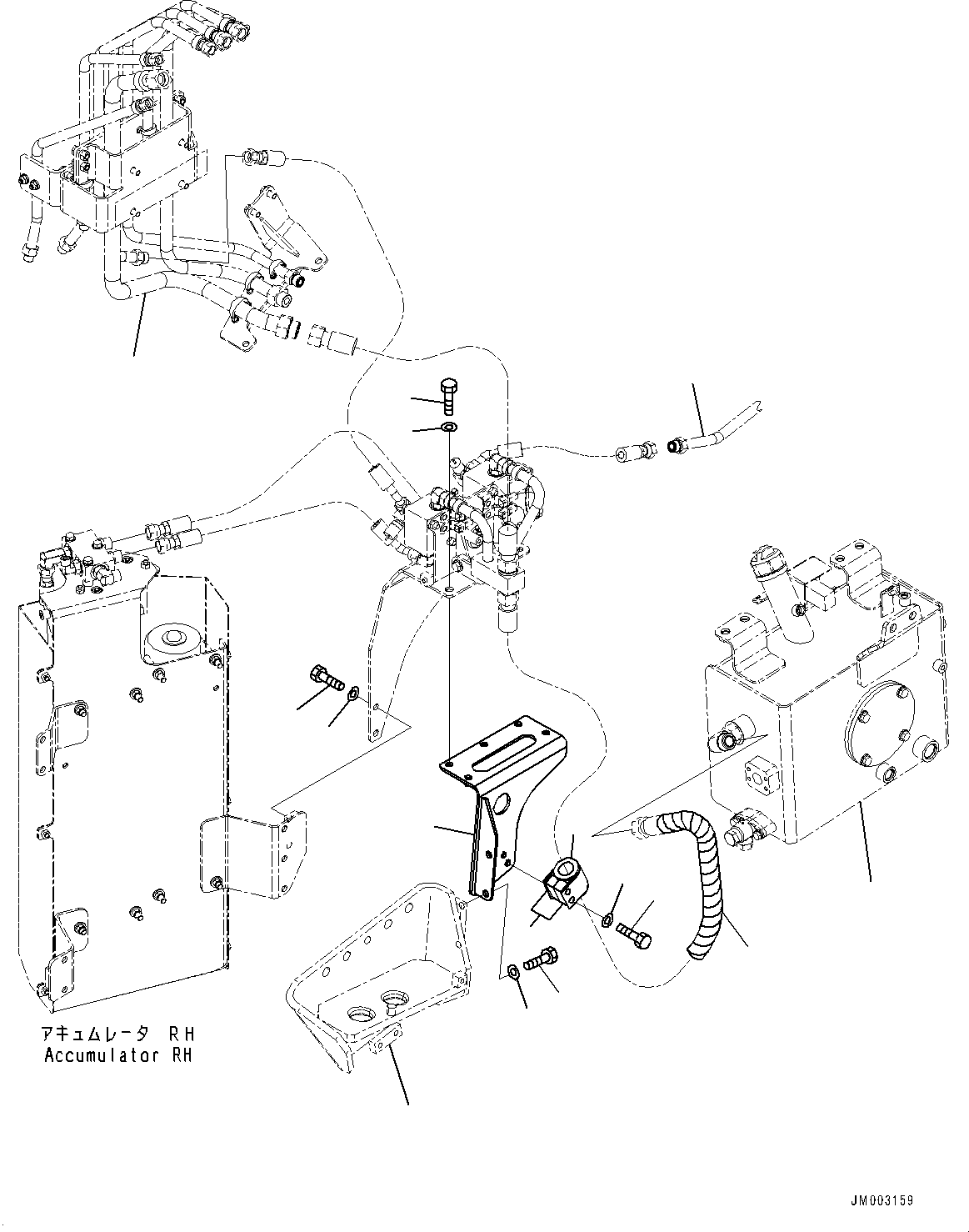 Komatsu parts book diagram for HD785-7 S/N 37001-UP: BRAKE PIPING, PROPORTIONAL VALVE PIPING(#30001-)