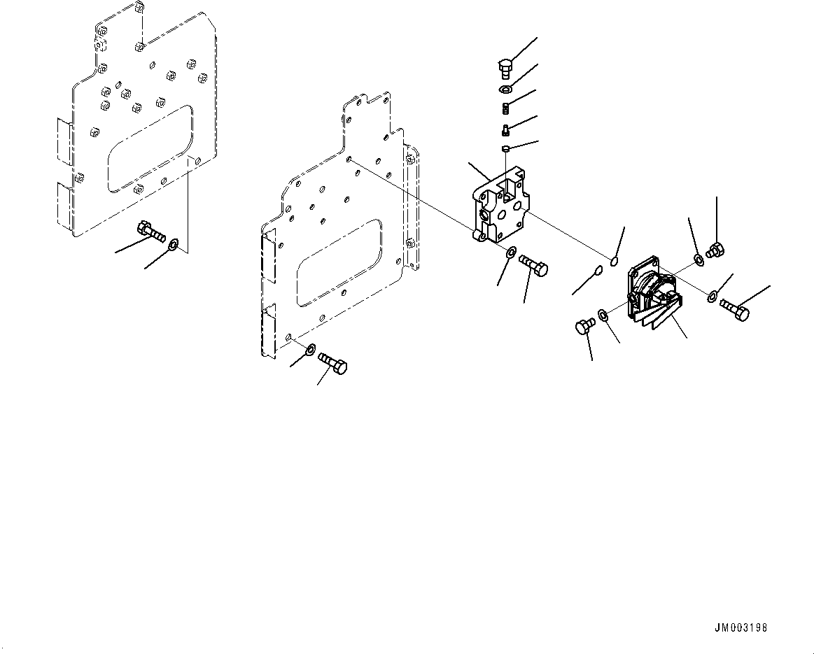 Komatsu parts book diagram for HD785-7 S/N 37001-UP: ENGINE FILTER AND RELATED PARTS, PUMP (1/2)(#30001-)