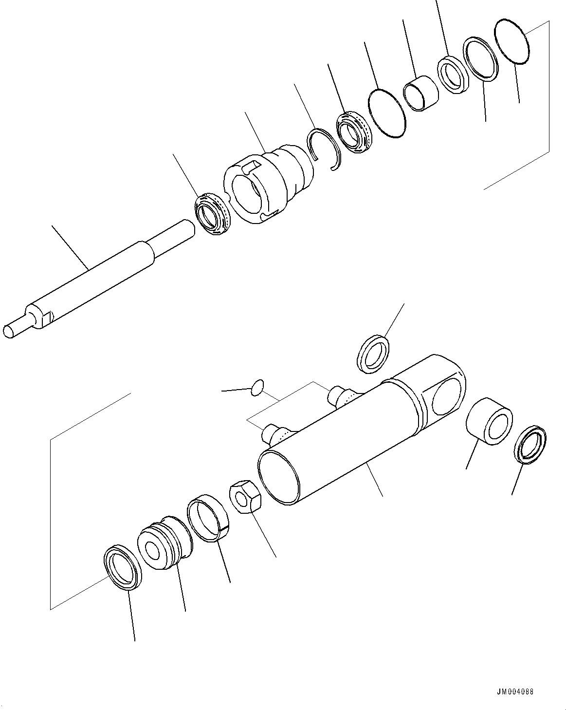 Komatsu parts book diagram for HD785-7 S/N 37001-UP: EXHAUST BRAKE, CYLINDER R.H.(#31745-)