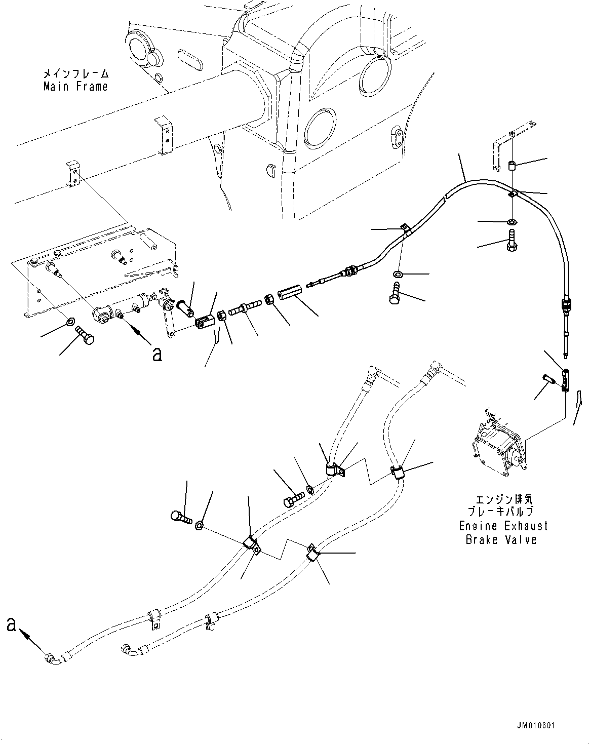 Komatsu parts book diagram for HD785-7 S/N 37001-UP: EXHAUST BRAKE, RELATED PARTS (2/2)(#31745-)