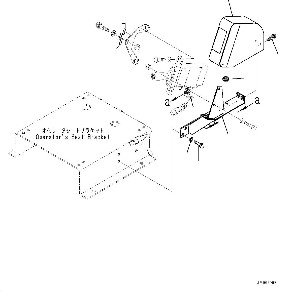 Komatsu parts book diagram for HD785-7 S/N 37001-UP: OPERATOR'S SEAT, DUMP CONTROL (1/2)(#37001-)