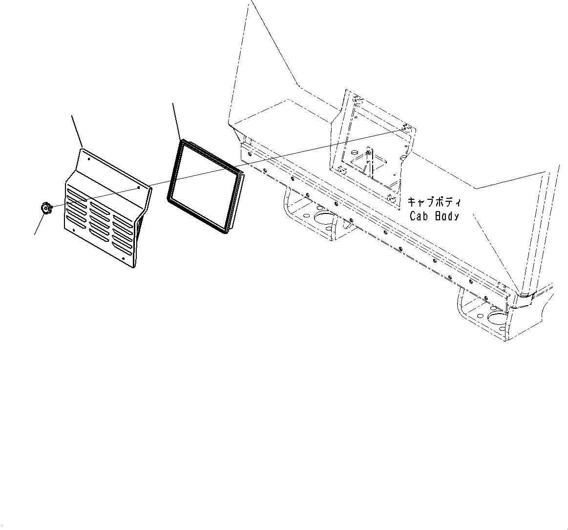 Komatsu parts book diagram for HD785-7 S/N 37001-UP: CAB, AIR CONDITIONER FILTER(#37001-)